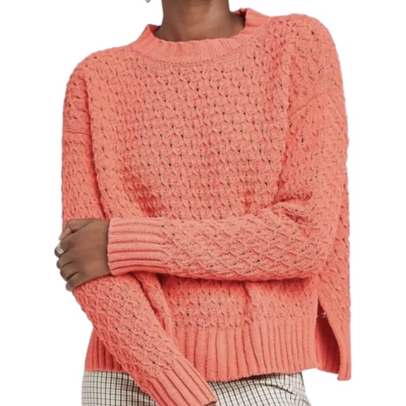 AND Coral Pink Salmon Long Sleeved Sweater - Picture 2 of 14